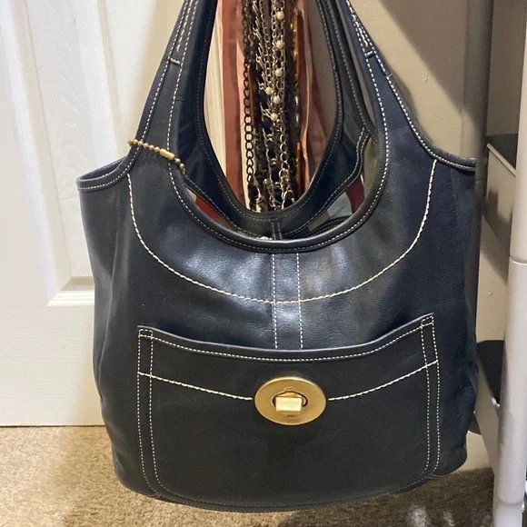 VTG Coach Hobo Bag Black - Picture 6 of 6